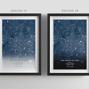 DIGITAL Star Map Print,Where it all began,You were born,Star Map Poster,Engagement Gift for her,Anniversary Gifts,Night We Met,Wedding Gift