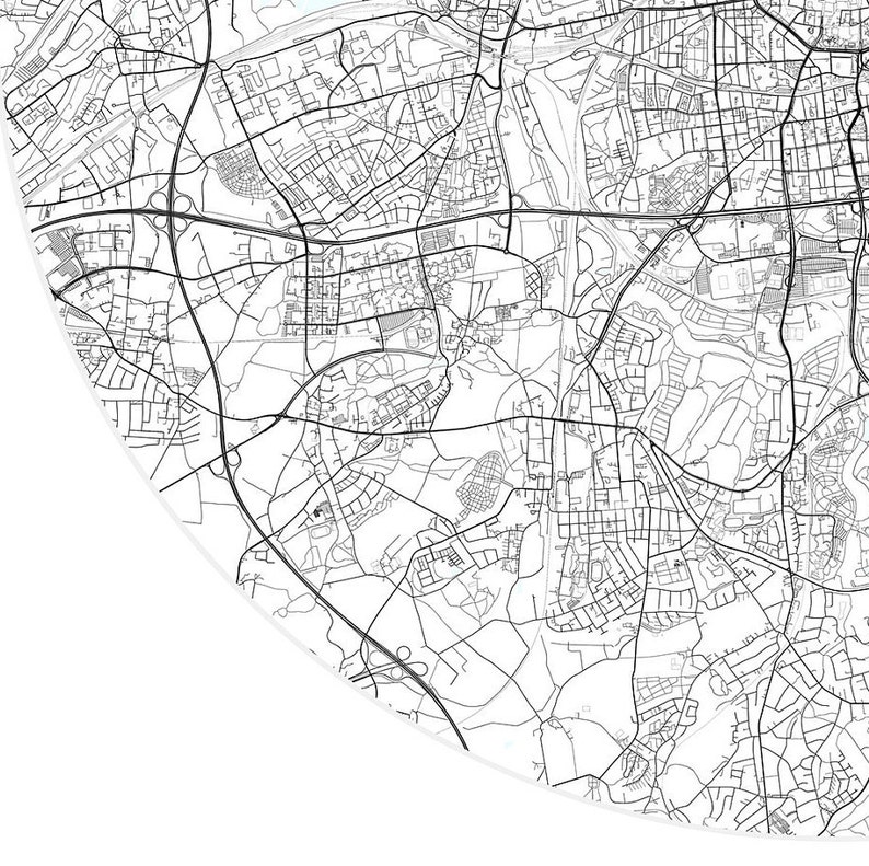Dortmund Map PrintGermanyCity Map ArtDIGITAL DOWNLOAD | Etsy