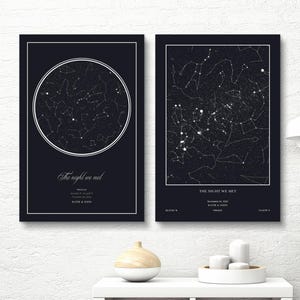 DIGITAL Star Map Print,Where it all began,You were born,Star Map Poster,Engagement Gift for her,Anniversary Gifts,Night We Met,Wedding Gift