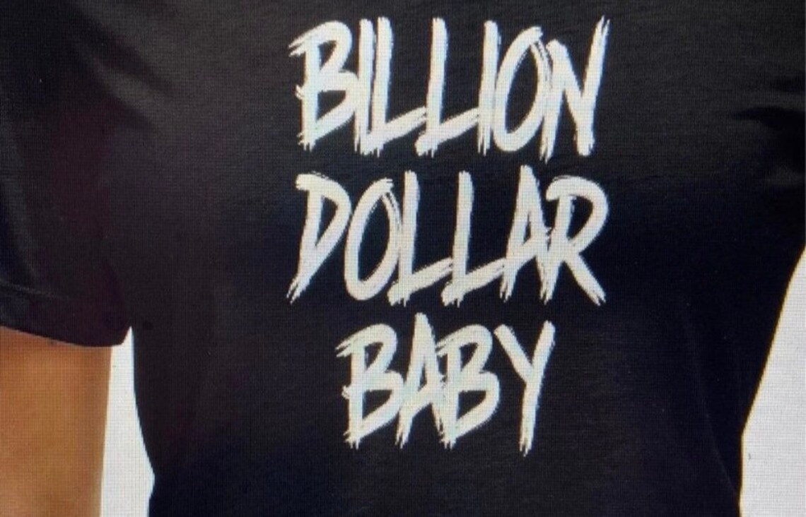 Billion Dollar Baby Money Graphic Womens TShirt Etsy
