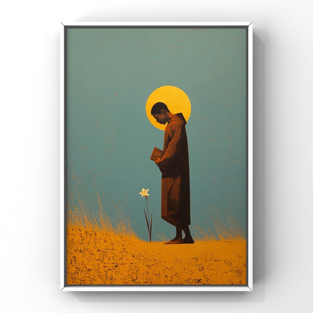Saint Anthony of Padua Art Print | Patron of Lost Things | Minimalist ...