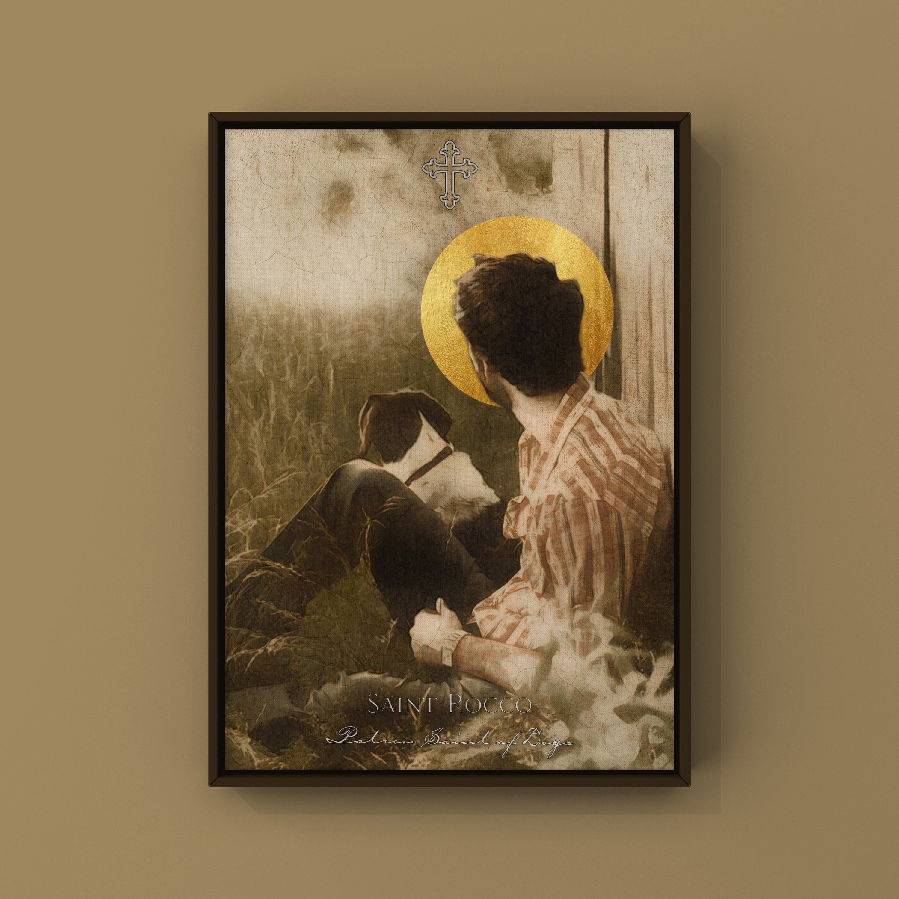 Saint Rocco Patron Saint of Dogs St Roch Print Dog Lovers Gift Saint ...