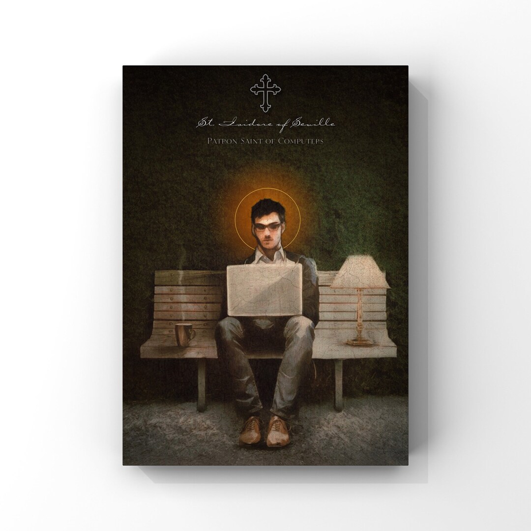 Patron Saint of Computers St. Isidore of Seville Catholic Print