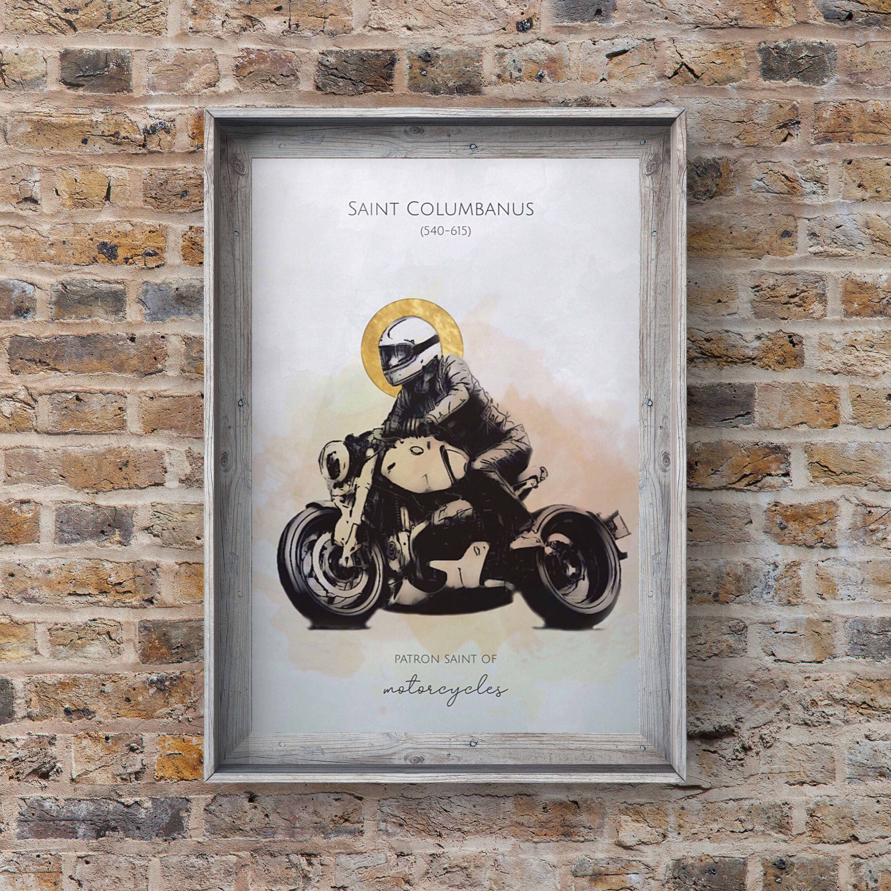 Saint Columbanus Patron Of Motorcyclists Vintage Motorcycles Saint Columbanus Patron Of Motorcyclists Vintage Motorcycles