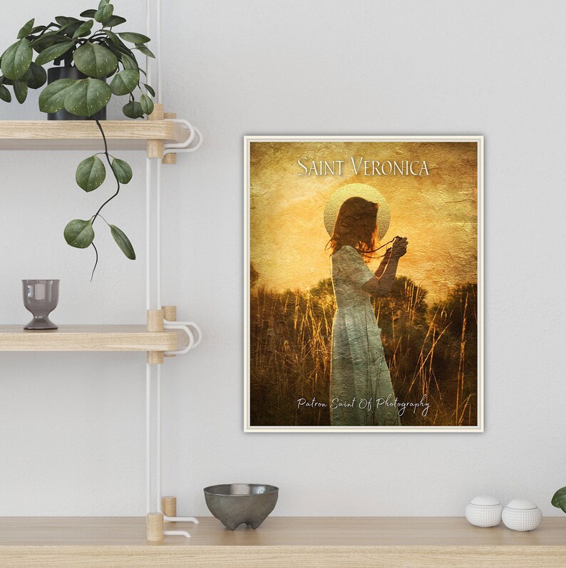 PHOTOGRAPHY, St. Veronica, Patron Saint of Photographers, Catholic Wall Art, Digital Download. image 3