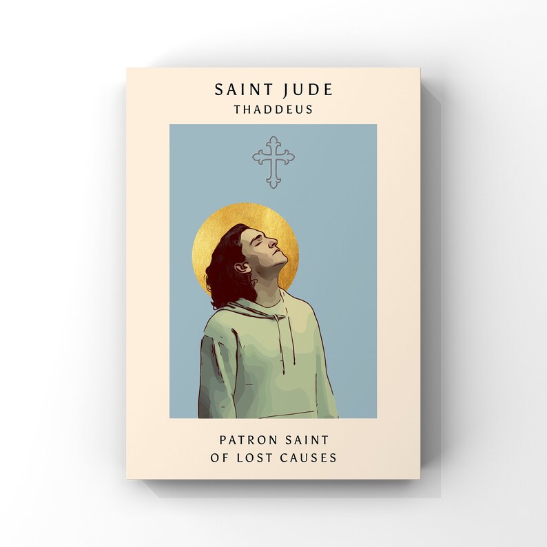 St. Jude Thaddeus Patron Saint of Lost Causes Catholic Art Print