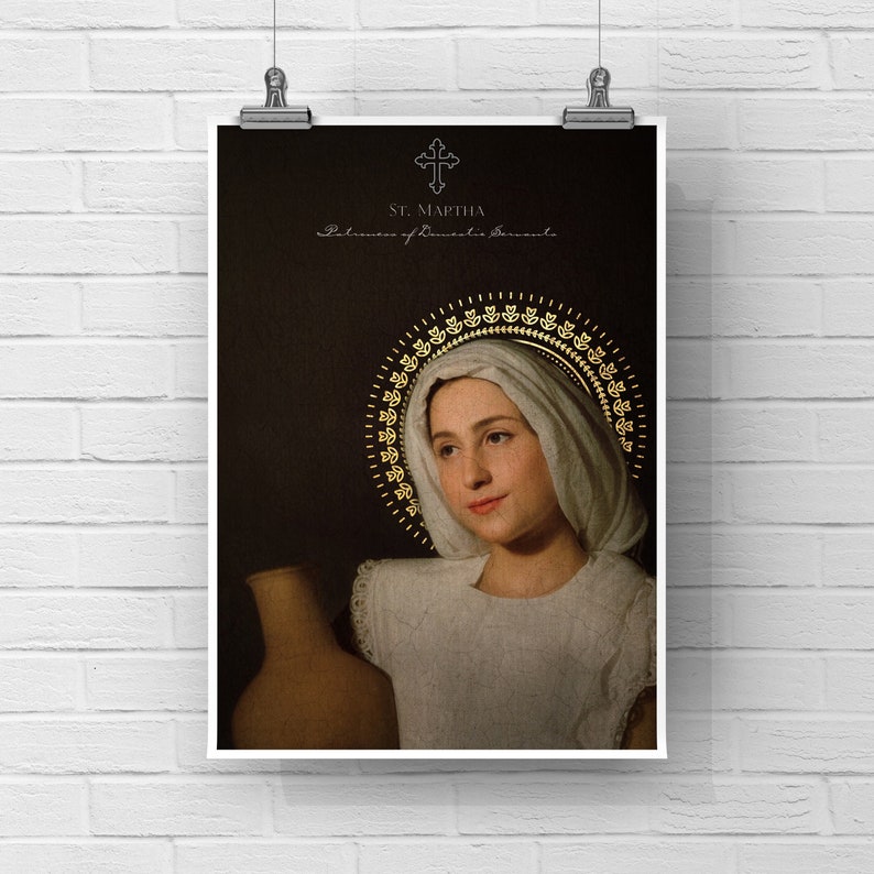 St. Martha of Bethany - Patron Saint of Domestic Servants - Catholic ...