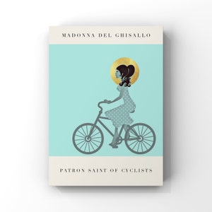 Cycling - Patron Saint of Cyclists - Madonna Del Ghisallo - Catholic Print - Cyclist Gift - Cycling Print - Cyclist Wall Art - Printables