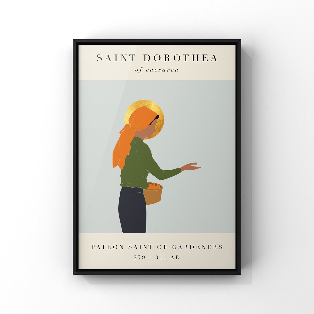 Gardening Saint Dorothea Patron Saint of Gardeners St Dorothy Patron