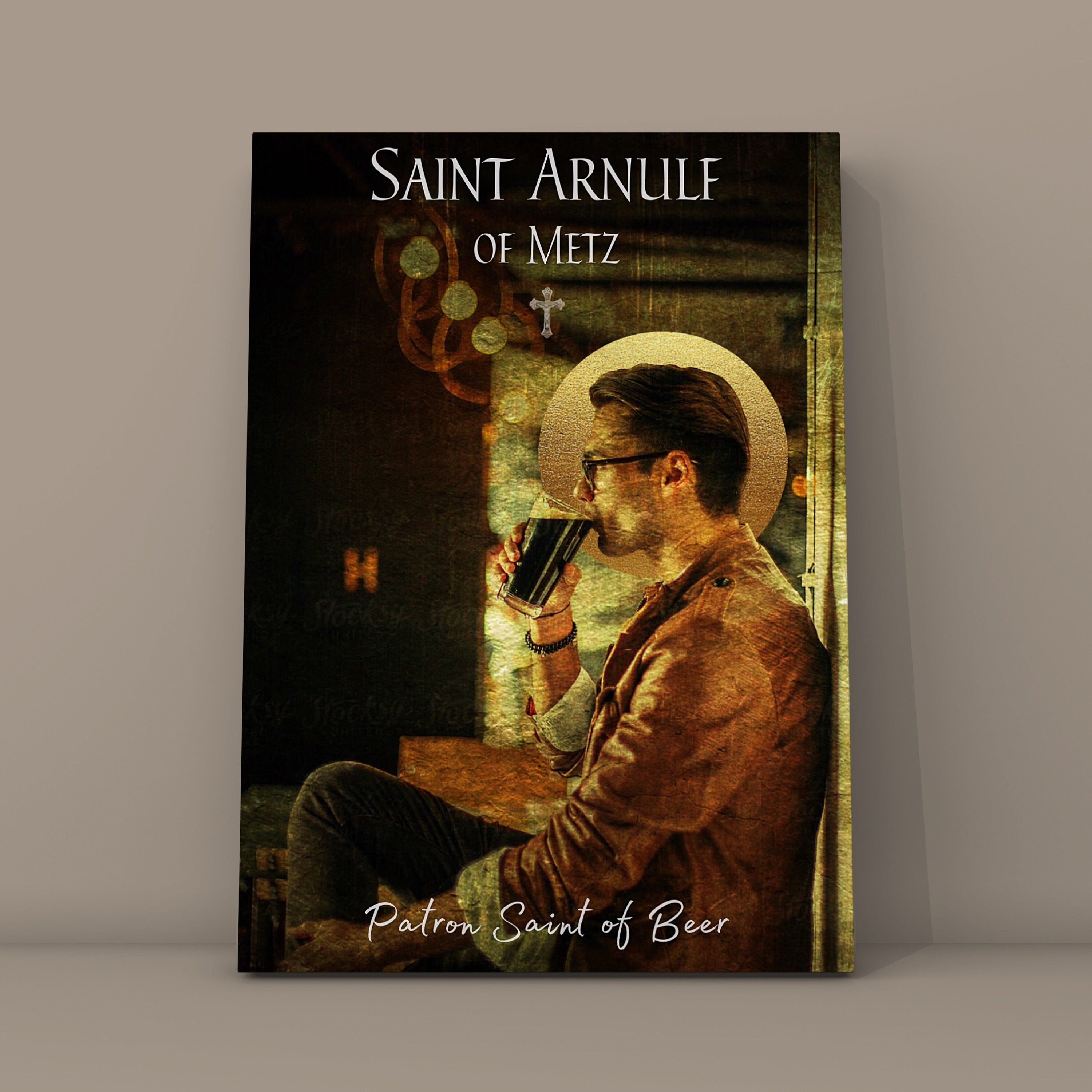 BEER, Saint Arnulf of Metz, Patron Saint of Beer and Brewers, Gift for ...