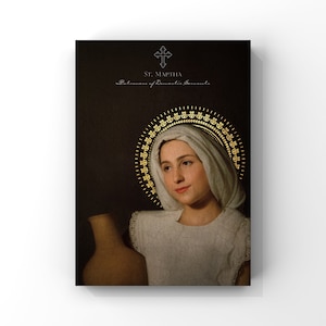 St. Martha of Bethany - Patron Saint of Domestic Servants - Catholic Art Print - Catholic Saint - Printables - Digital  Download