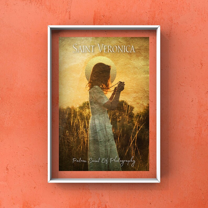 PHOTOGRAPHY, St. Veronica, Patron Saint of Photographers, Catholic Wall Art, Digital Download. image 2