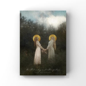 Saints Felicity and Perpetua - Patron Saints of Mothers - Catholic Art - Gift for Mom - Catholic Art - Printables - Digital Download