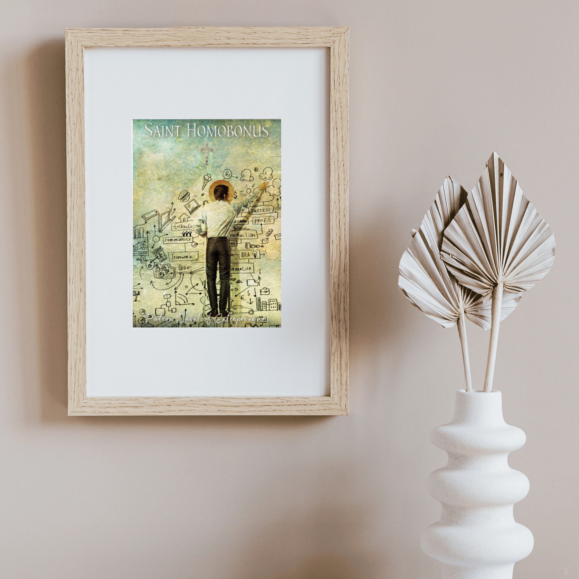 ENTREPRENEUR Saint Homobonus Patron Saint of Business and Etsy