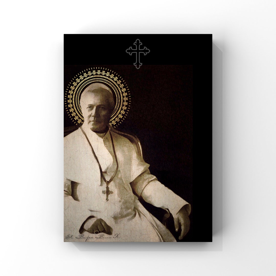 St. Pope Pius X Catholic Print Pope Pius X Patron Saint Print Pope Wall