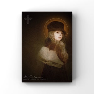 Schlittschuhlaufen - St. Lidwina - Schutzpatronin der Schlittschuhläufer - Katholische Kunst - Winterwunderland - Katholische Kunst - Printables - Digitaler Download