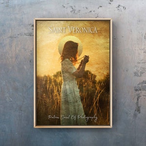 PHOTOGRAPHY, St. Veronica, Patron Saint of Photographers, Catholic Wall Art, Digital Download. image 1