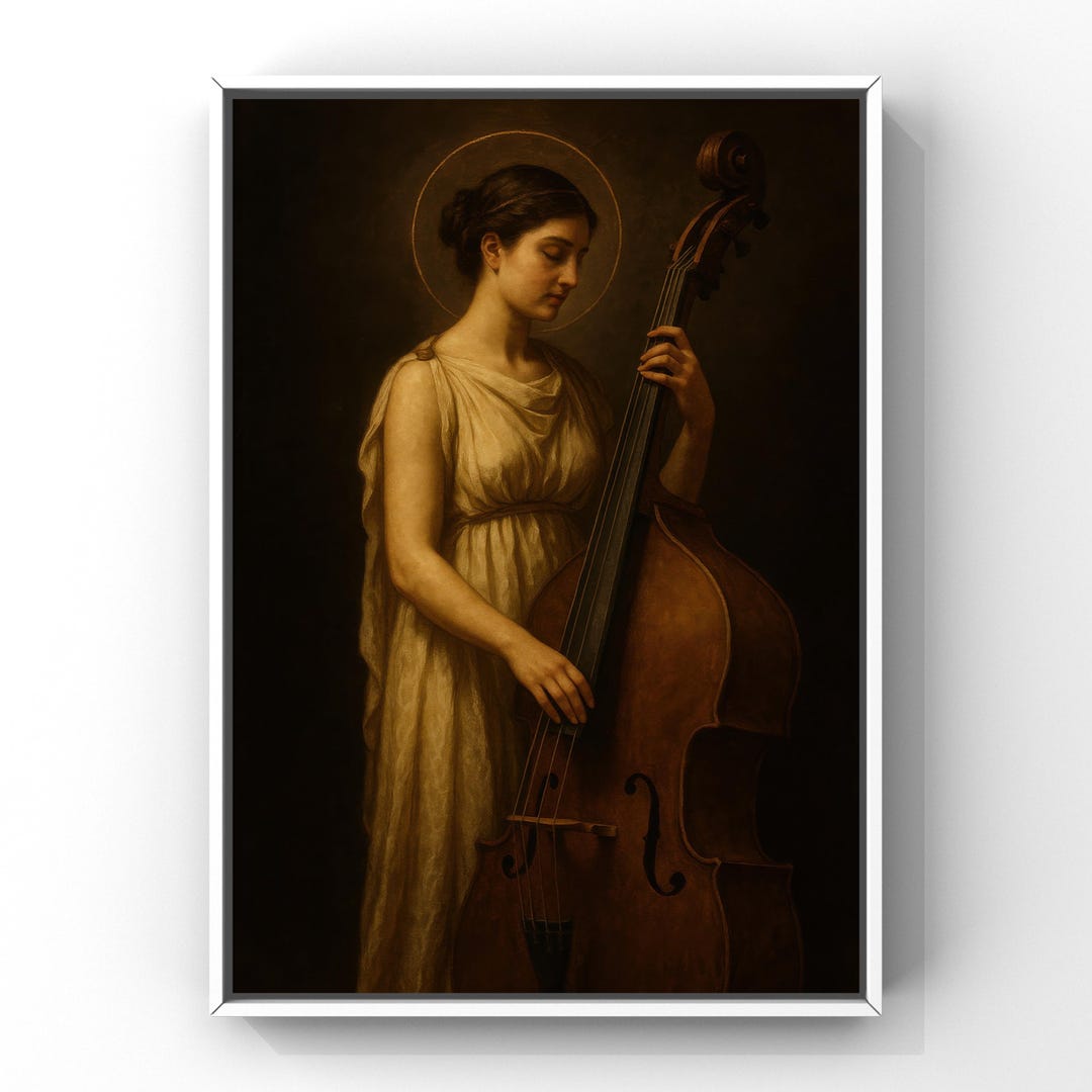 Patron Saint of Bassists - Saint Cecilia - Sacred Music Print ...