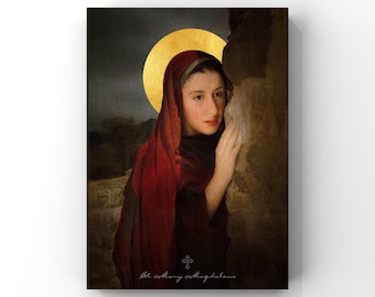 St. Maria Magdalena - patroonheilige van katholieke bekeerlingen - katholieke print - patroonheilige muurkunst - bevestigingscadeau - digitale download