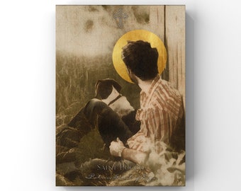 St. Roch rocco Print, Catholic Art, Patron for Dogs - Etsy