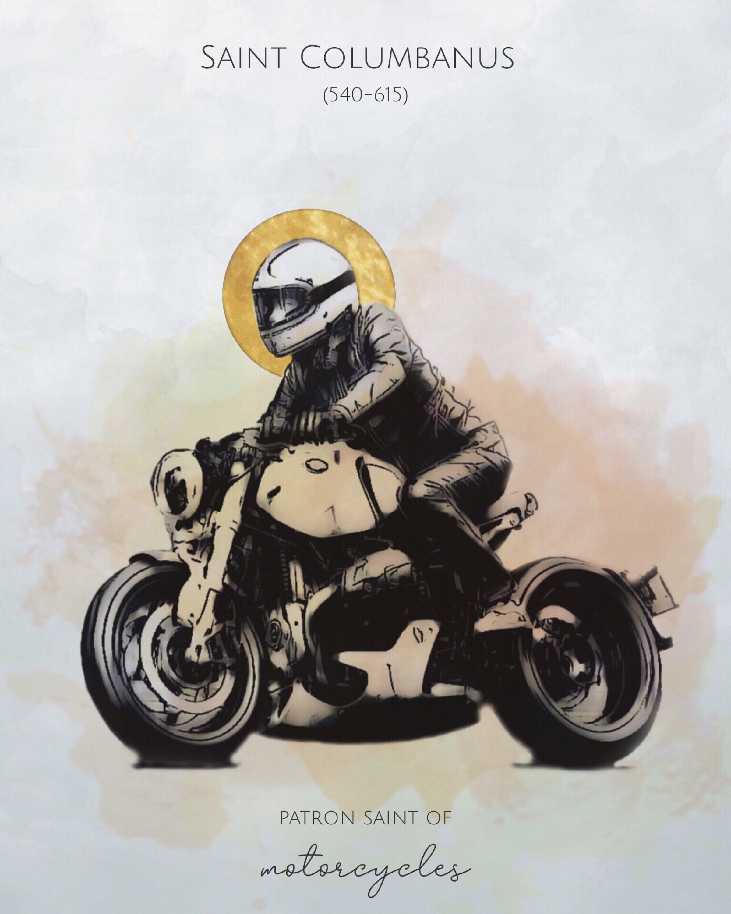 Saint Columbanus Patron Of Motorcyclists Vintage Motorcycles Saint Columbanus Patron Of Motorcyclists Vintage Motorcycles