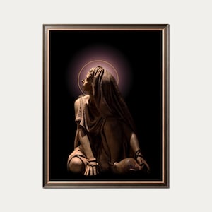 Santa Maria Maddalena - Patrona dei Convertiti Cattolici - Stampa Cattolica - Patrona Arte Murale - Regalo di Cresima - Digital Download