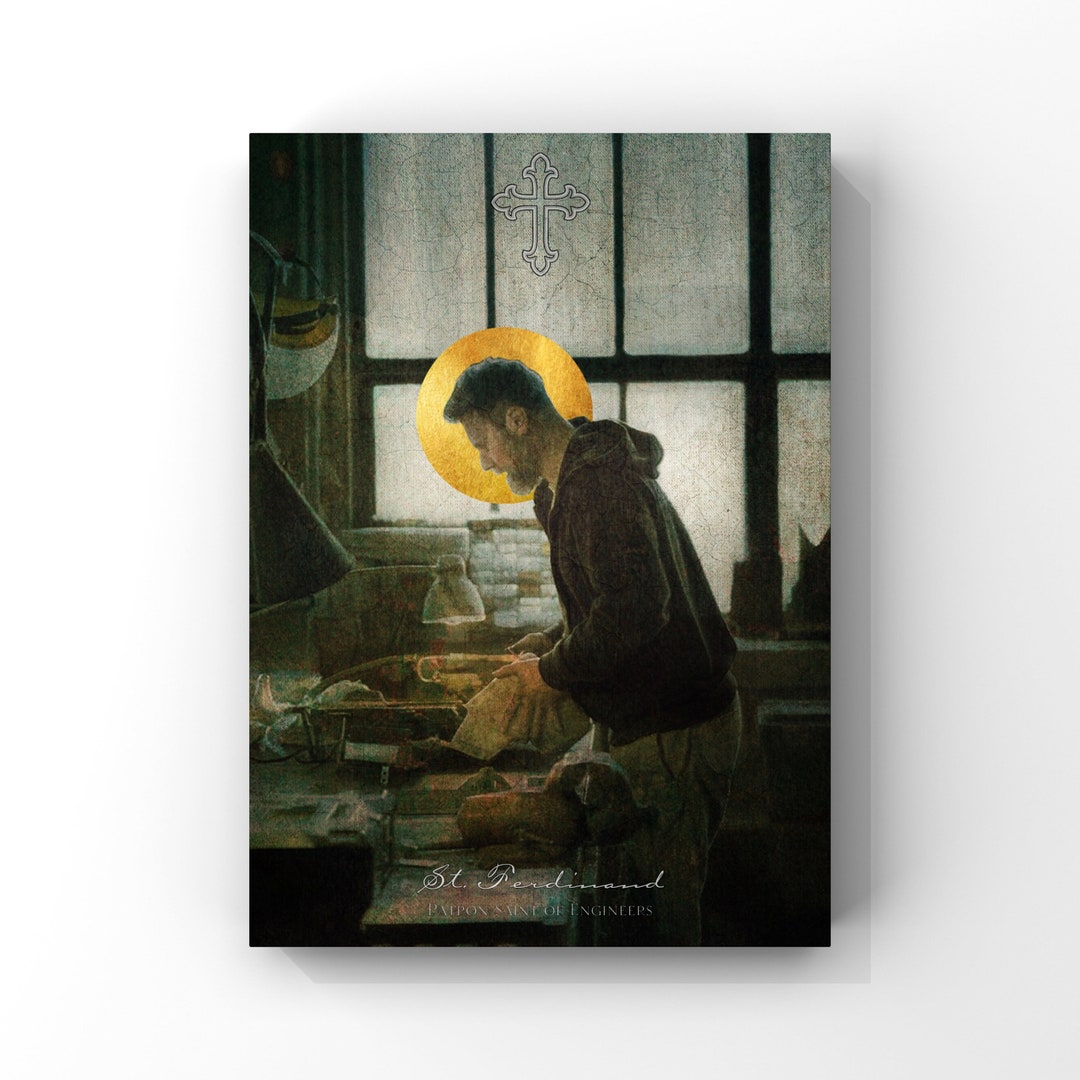 St. Ferdinand - Patron Saint of Engineers - Catholic Art Print - Gift ...