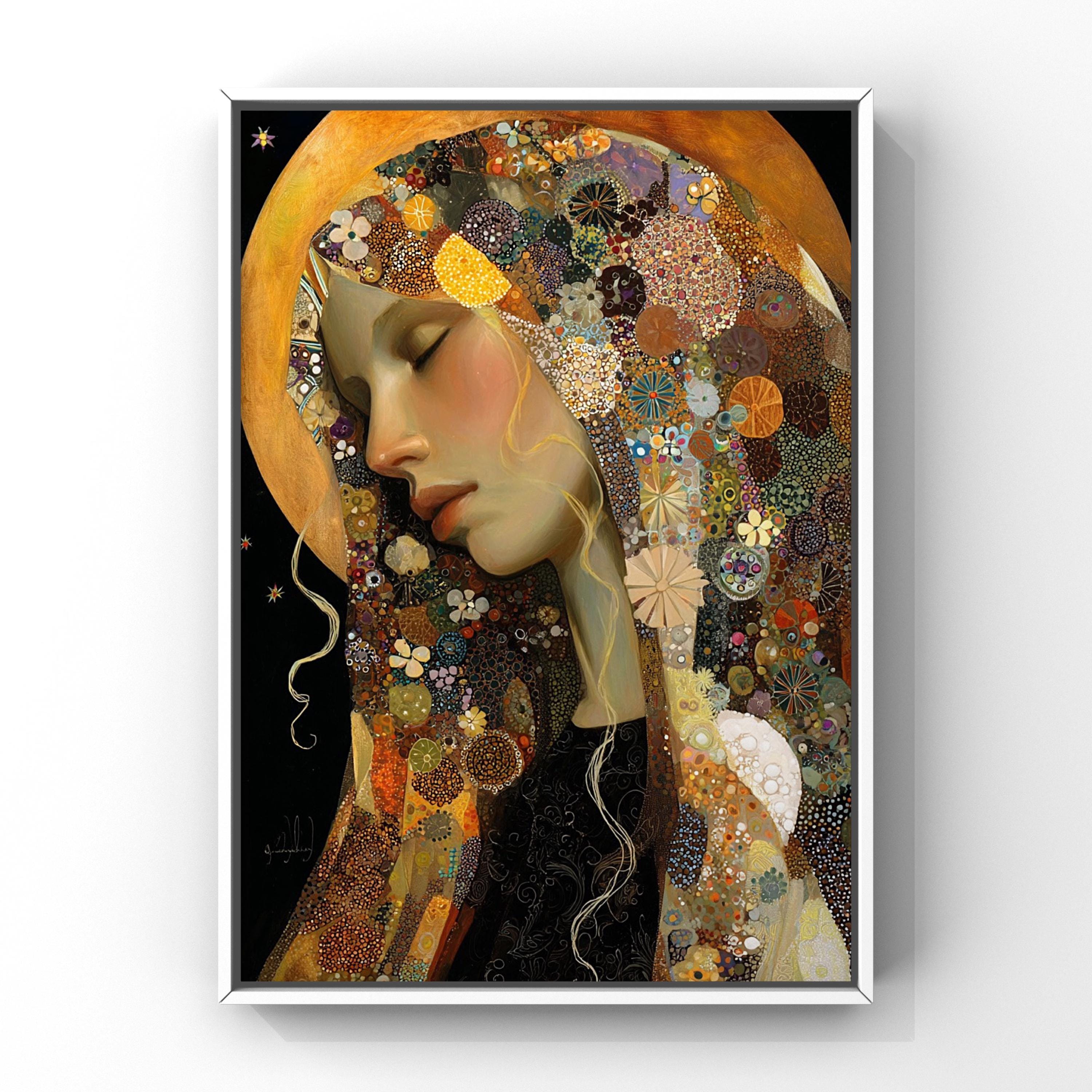 Saint Hildegard of Bingen – Mystic Visionary Art Print, Abstract ...