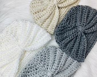 Patrón de ganchillo//tejer vintage 1940s señoras turbantes /& Crochet turbante//bufanda.