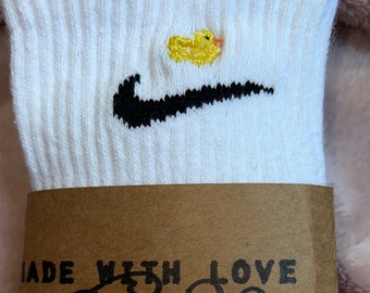 Nike Socks | Embroidered Duckie| Custom Socks