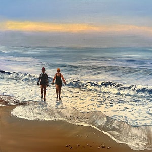 Frühe Vögel wild schwimmend Kunstdruck