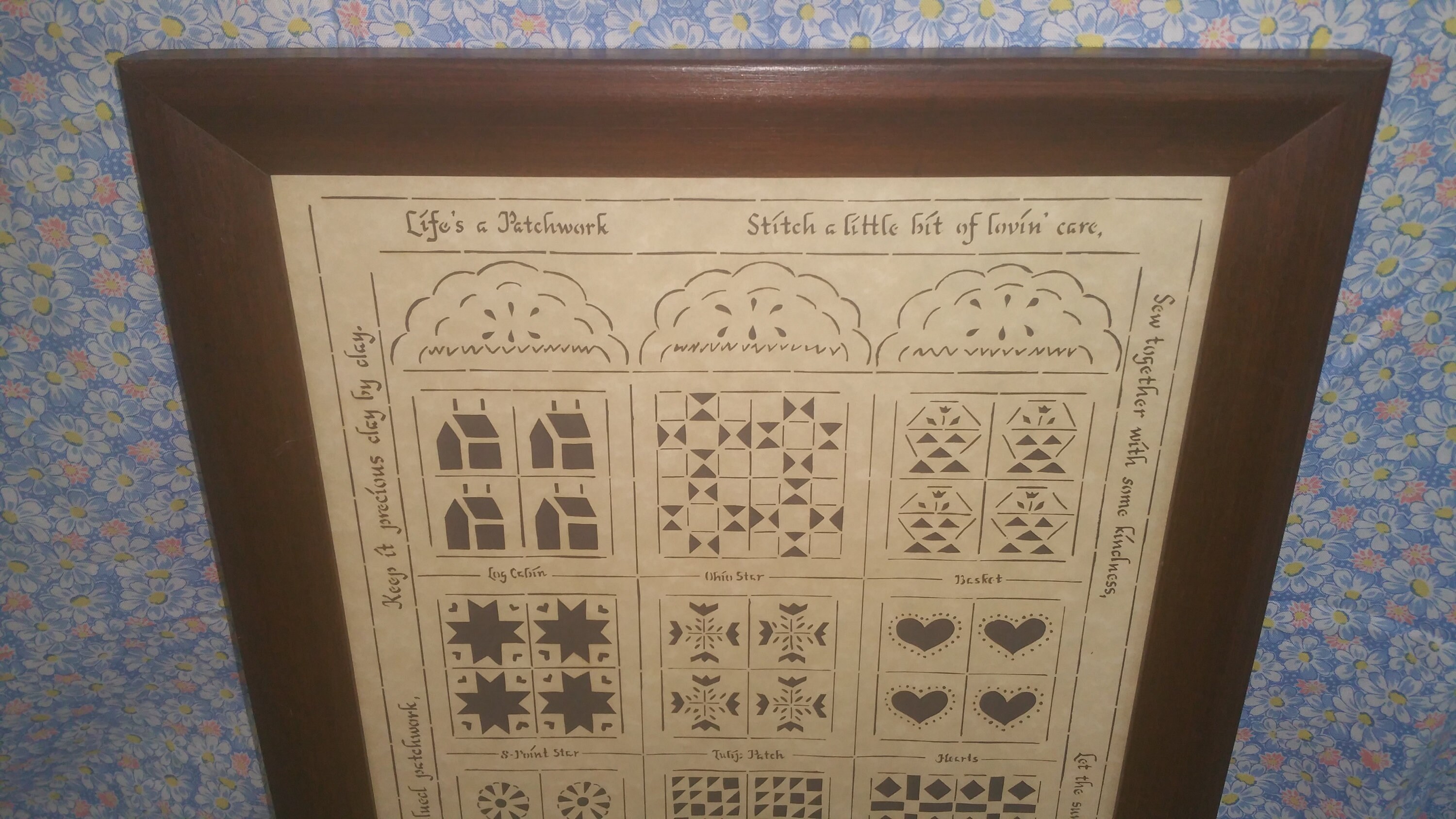 Designs With Scissors Framed Cut Out Design Quilt Patterns Etsy