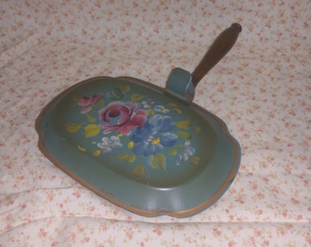 Silent Butler Crumb Catcher - France Peint à la main Peinture tole (tole Painting) Produits N.Y. Wash Co. Fleurs peintes à la main