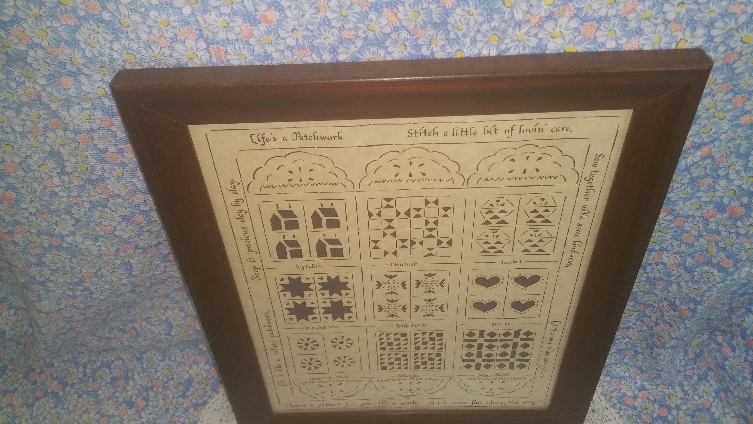 Designs With Scissors Framed Cut Out Design Quilt Patterns Etsy