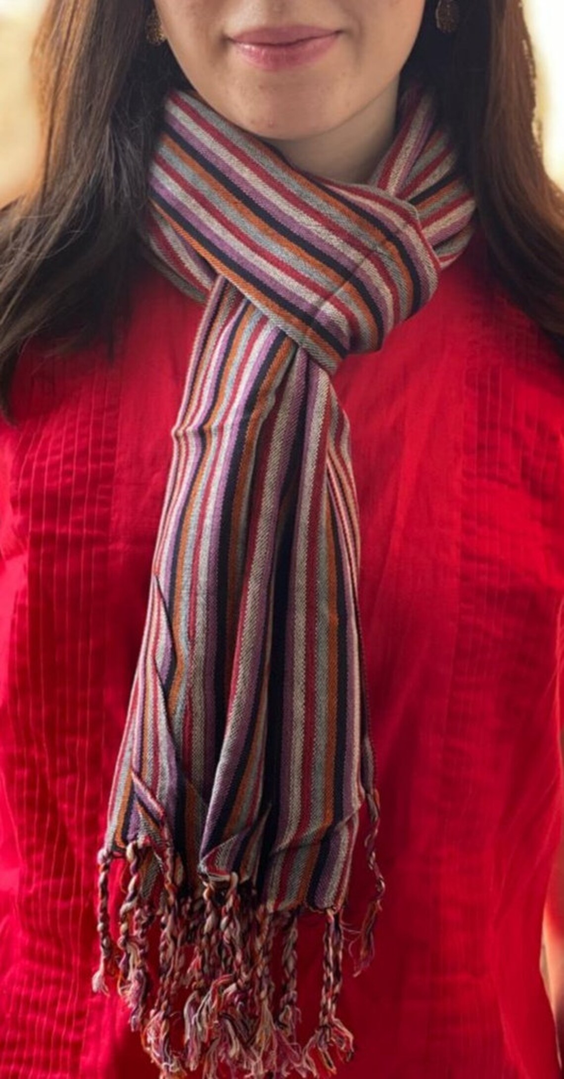 Handwoven Egyptian Cotton Scarves Etsy