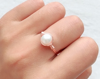Pearl Ring Size 9 12