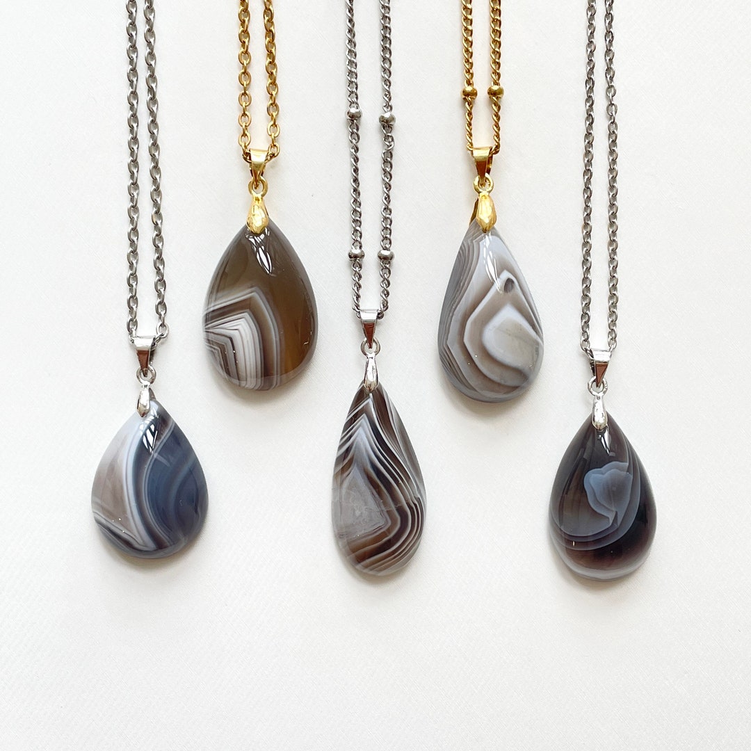 Helen Botswana Agate Necklace