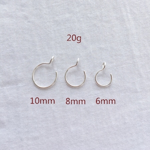 Süßer Fake-Nasenring,Faux-Piercing, kein Piercing Nasenring, Fake-Clip auf Nase Piercing, dünner Fake-Nasenring, kleiner unpiercing Nose Hoop