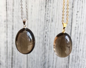 Simple,Solid and Fine Gold Overlay 925 Sterling Silver Necklaces for teens Smoky quartz Pendant By Orchid jewelry 14.85 Ctw Simple,Solid and Fine Gold Overlay 925 Sterling Silver Necklaces for teens Smoky quartz Pendant By Orchid jewelry 14.85 Ctw