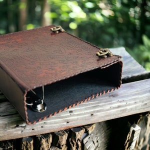 Carpeta de anillas de 3 pulgadas, carpeta de cuero con pentagrama, carpeta de cuero a4, carpeta de anillas de cuero personalizada de 3 pulgadas, carpeta de anillas grande para papel de 9 x 11,5 pulgadas
