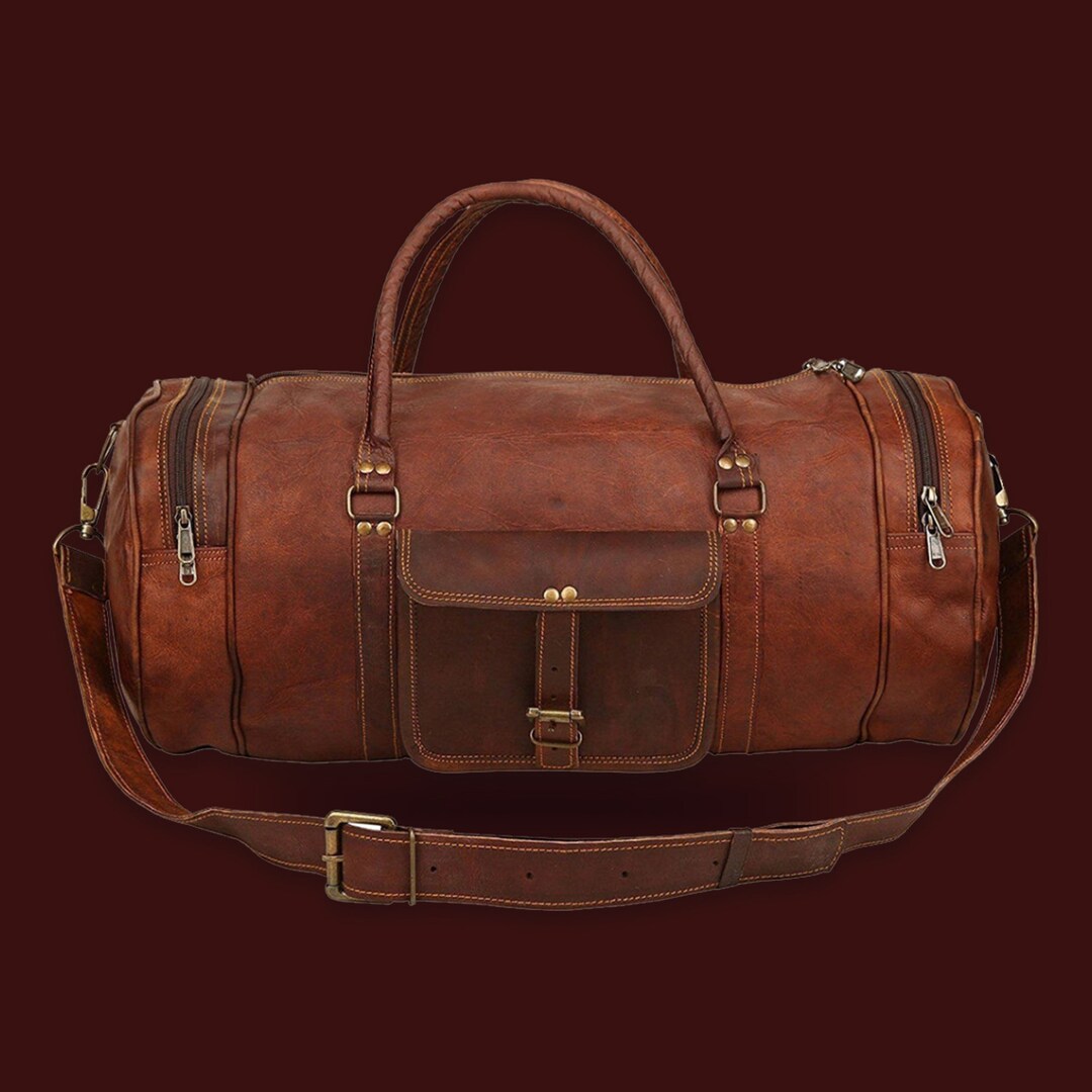 Men's Duffle Bag, Leather Duffle Bags Men, Christmas Gift Duffel Bag