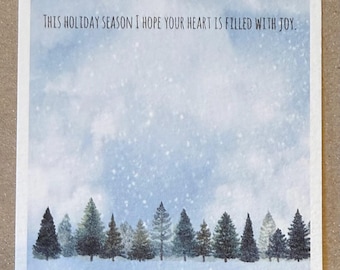 Display card Christmas #2 (winter tress)