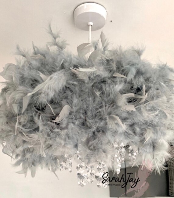 Grey fluffy 2024 light shade
