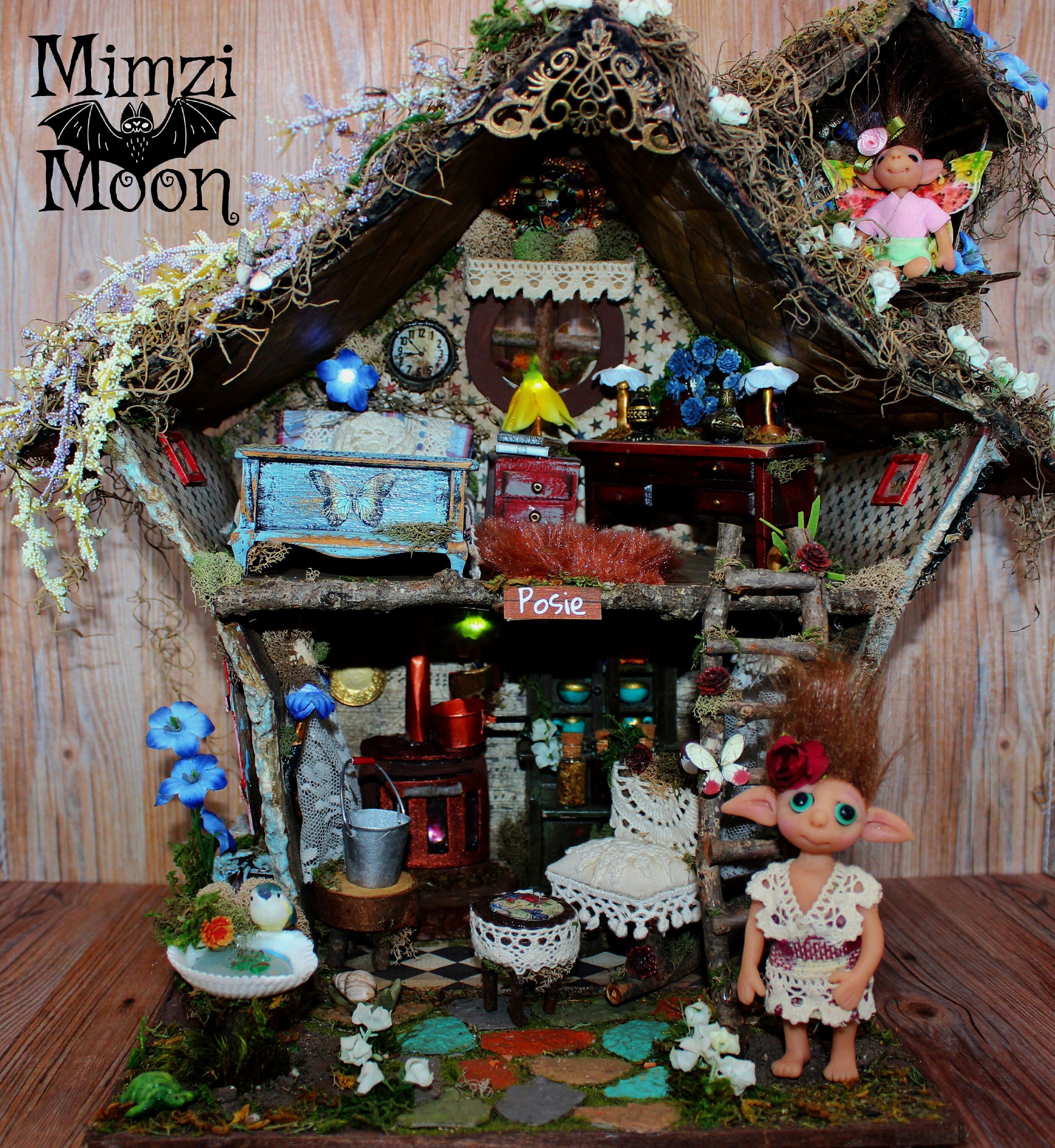 かわいい妖精の家！家具付きの妖精ドールハウス！ - Etsy 日本