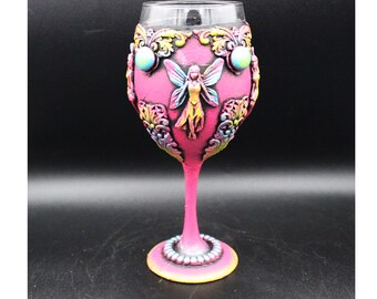 Pretty Fairy Wine Glass Chalice Goblet!