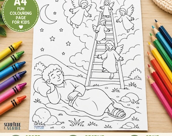 Jacobs Ladder: Bible Story Printable (A4 PDF Download)
