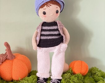 Boneco amigurumi de crochê “Rio” - Morena