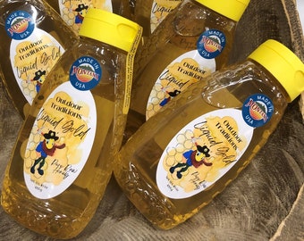 16 oz raw, unfiltered honey, made in Montana