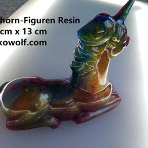 Einhorn-Dekofigur aus Harz in verschiedenen Farben Einhornfigur, Resin Einhorn Geschenk für Sammler Sammel Figuren Geschenke für zu Hause