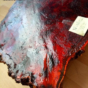 Tavolino da fiori, tavolino da caffè, tavolino laterale in disco d&#39;albero su ruote